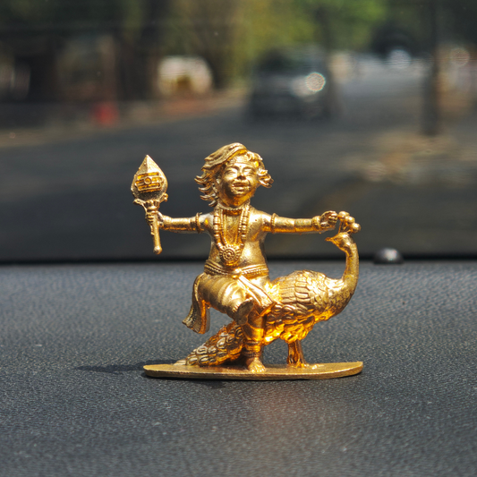 Panchaloha Murugan with Peacock Idol
