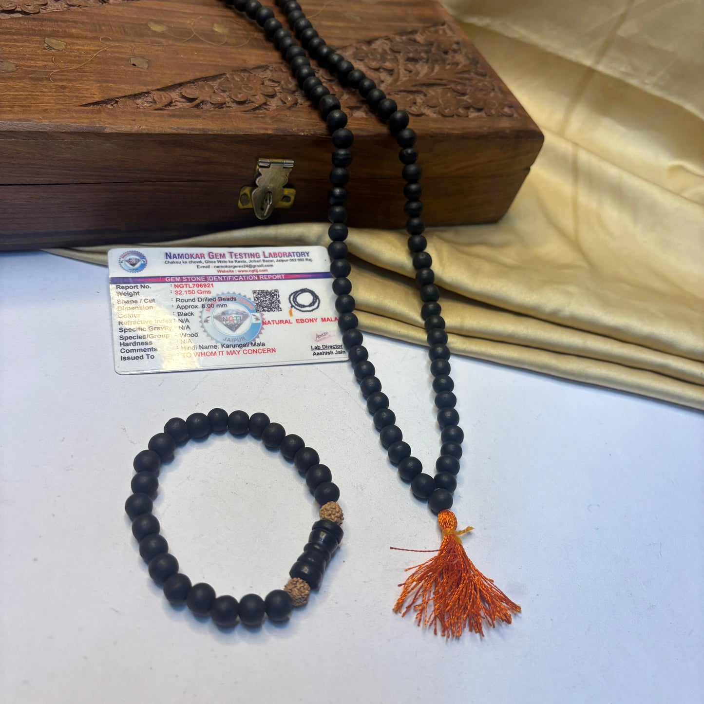Original Karungali Mala with Govt Certified