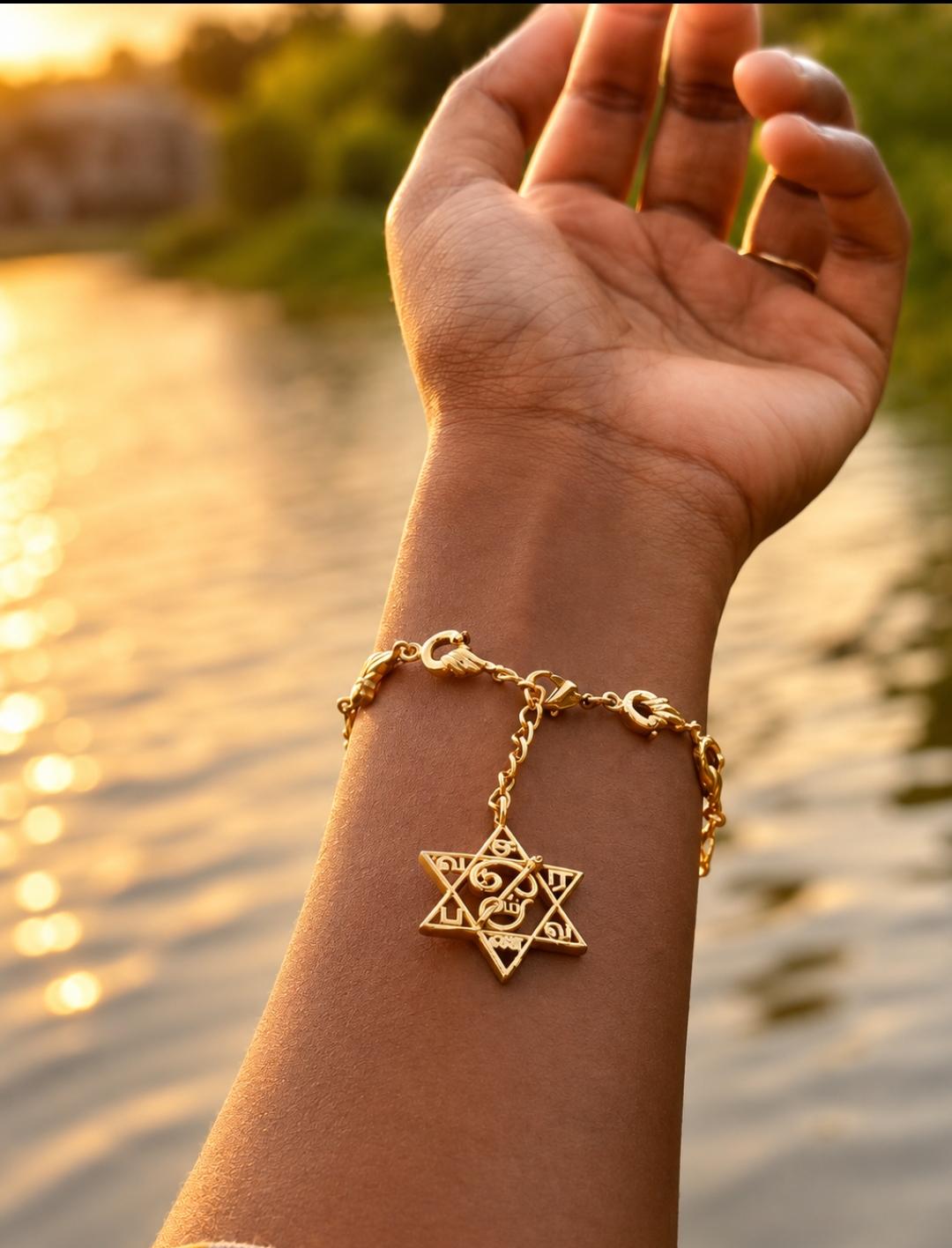 Panchalogam Saravanaba Bracelet {With Gold Plated}