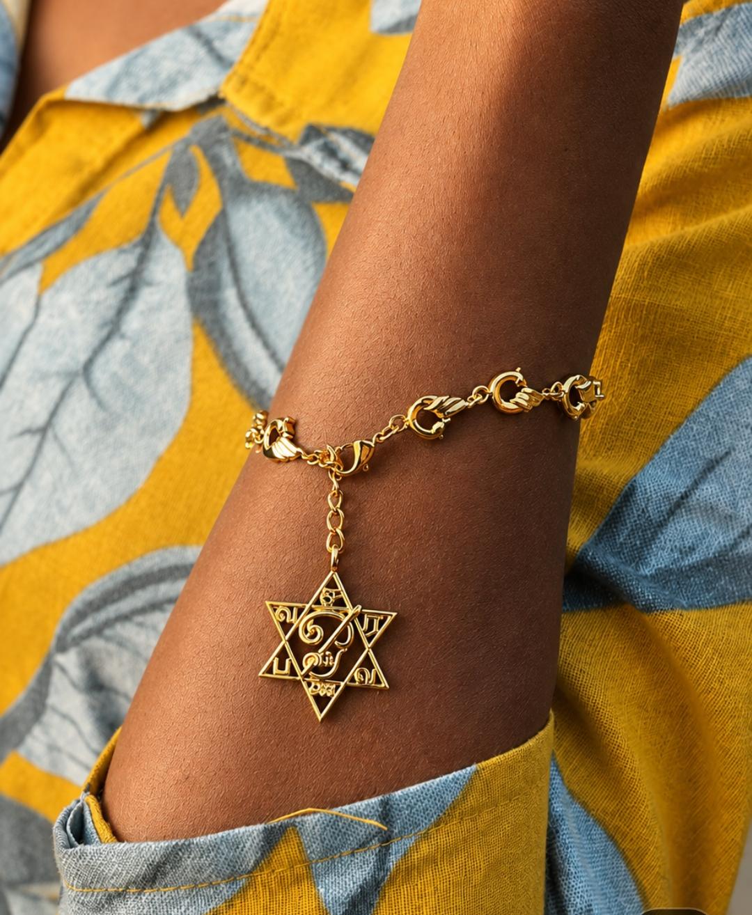 Panchalogam Saravanaba Bracelet {With Gold Plated}