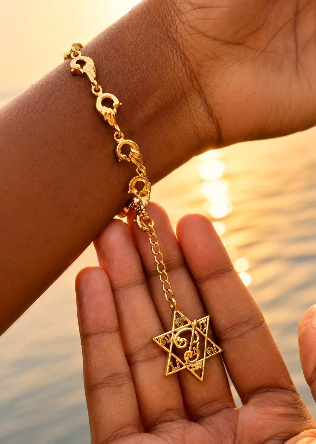 Panchalogam Saravanaba Bracelet {With Gold Plated}